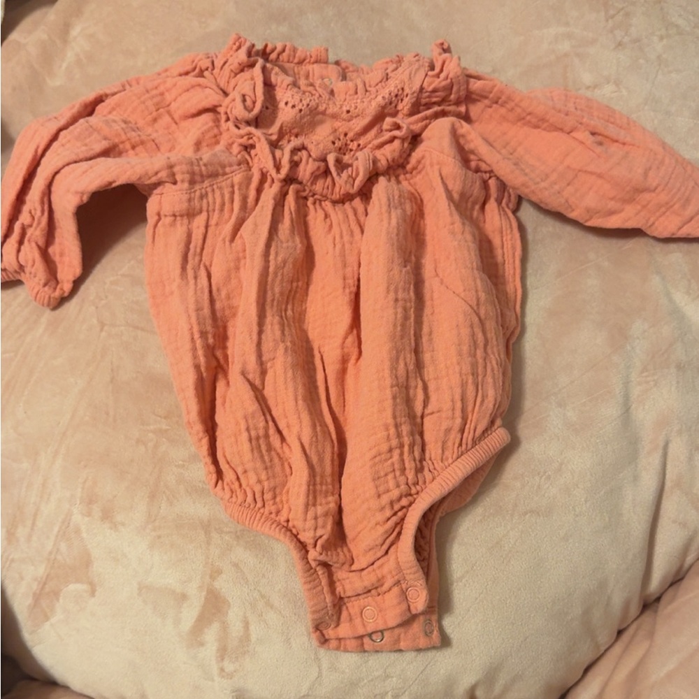 Cat & Jack Peach Baby Romper